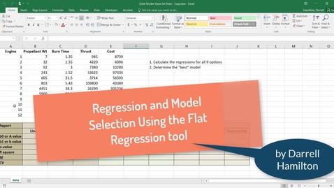 Thumbnail for entry Regression and Model Selection