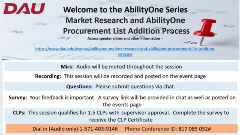 Thumbnail for Market Research and AbilityOne Procurement List Addition Process-20240613