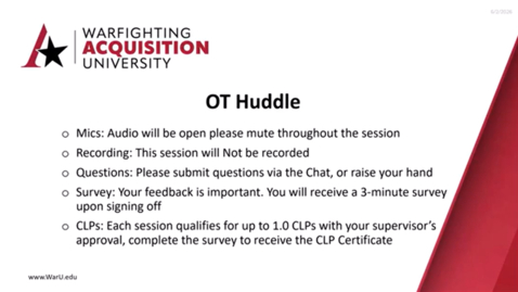 Thumbnail for OT Huddle - Meet The ICAP Fellows.mp4