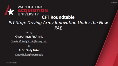 Thumbnail for CFT Roundtable - 3/23/2026
