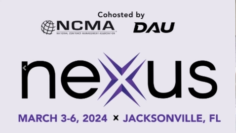 Thumbnail for entry NEXUS - NCMA-DAU Multi-Functional Training Event