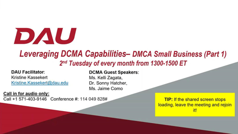 Thumbnail for DCMA Small Business - Part 1 (7.11.23)