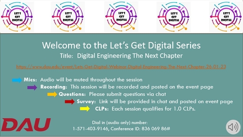 Thumbnail for entry Let’s Get Digital Webinar - Digital Engineering The Next Chapter - 20230126  - 90123 - Meeting Recording