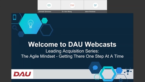 Thumbnail for Leading Acquisition Series The Agile Mindset - Getting There One Step At A Time