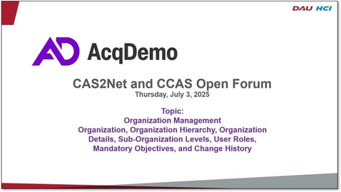 Thumbnail for Organization Management: Organizations, Organization Hierarchy &amp; Details, Sub-Organization Levels, User Roles, Mandatory Objectives and Change History 7/3/2025