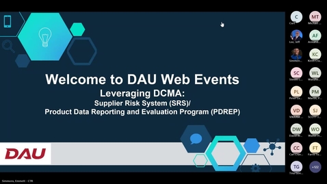 Thumbnail for Supplier Risk System (SRS)/Product Data Reporting and Evaluation Program (PDREP)
