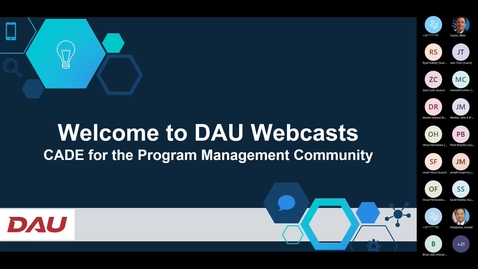 Thumbnail for CADE for the Program Management Community 10.21.21