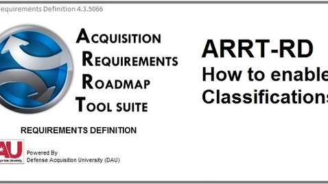 Thumbnail for entry ARRT-RD_Classifications