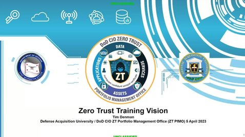 Thumbnail for entry Tim Denman - Zero Trust Training Vision - Day 02 - Session 10