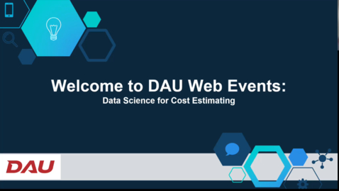 Thumbnail for Data Science for Cost Estimating Webinar