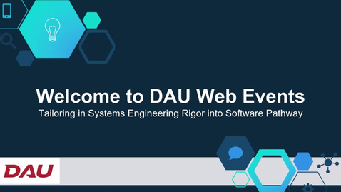 Thumbnail for Tailoring in Systems Engineering Rigor into Software Pathway 6.28.23