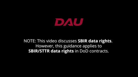 Thumbnail for SBIR and STTR Data Rights