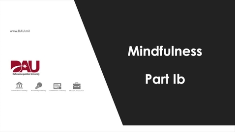 Thumbnail for entry 4.0 Mindfulness Part 1b