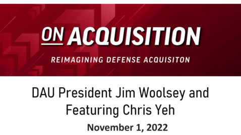 Thumbnail for entry On Acquisition - Featuring Chris Yeh 11.01.2022