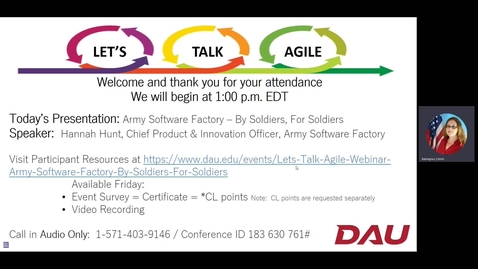 Thumbnail for entry Let's Talk Agile  - Army Software Factory