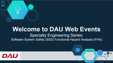 Thumbnail for Software System Safety (SSS) Functional Hazard Analysis (FHA)