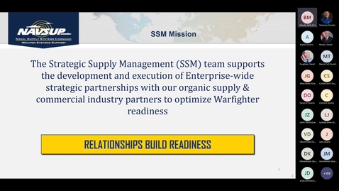 Thumbnail for NAVSUP WSS Secrets to Success Strategic Supplier Management 5.10.22