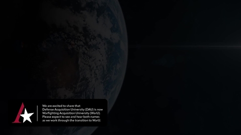 Thumbnail for ACQ 0010 Video 1: Welcome to Acquisition