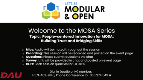 Thumbnail for People-Centered Innovation for MOSA: Building Trust and Bridging Skills