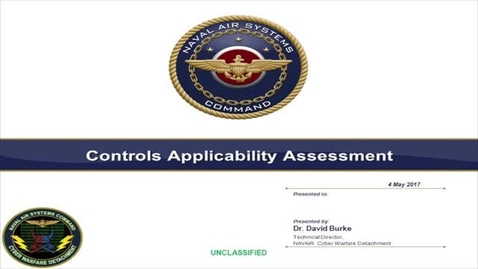 Thumbnail for entry NAVAIR Cyber Controls.v2 (Basic Small - WEB MBL (H264-600))