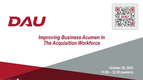Thumbnail for Improving Business Acumen in the Acquisition Workforce