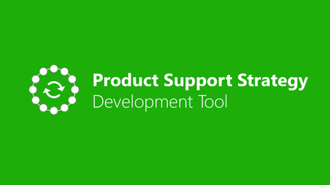 Thumbnail for entry Product Support Strategy Development Tool
