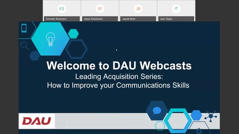 Thumbnail for entry Leading Acquisition Series How to Improve Your Communication Skills 7.7.21