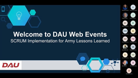 Thumbnail for SCRUM Implementation for Army Lessons Learned 5.5.22
