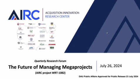 Thumbnail for AIRC-DAU Quarterly Research Forum 4a