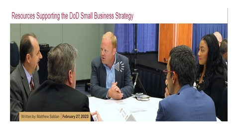 Thumbnail for entry Resources Supporting the DoD Small Business Strategy