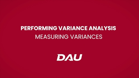 Thumbnail for entry Measuring Variances (Performing Variance Analysis)