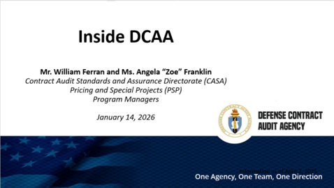 Thumbnail for Inside DCAA — Our Mission, Services, and What’s Changing 1.14.26