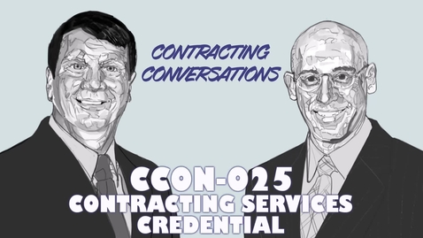 Thumbnail for entry CCON 025 - Contracting for Services Credential