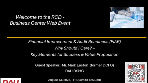 Thumbnail for FIAR Why Should I Care! – Key Elements for Success &amp; Value Proposition 8.13.25
