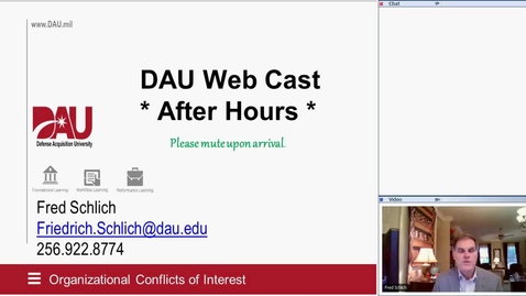 Thumbnail for DAU Afterhours: Organizational Conflict of Interest 5.8.20
