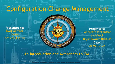 Thumbnail for DoN CM Configuration Change Control