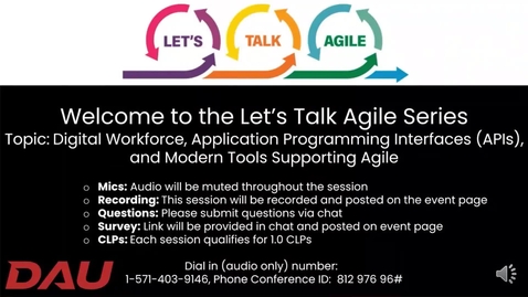 Thumbnail for Let’s Talk Agile Digital Workforce, Application Programming Interfaces (APIs), and Modern Tools Supporting Agile