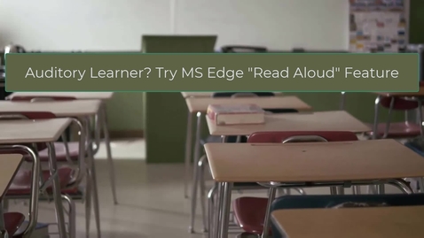 Thumbnail for MS Edge Read Aloud
