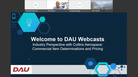 Thumbnail for Industry Perspective with Collins Aerospace Commercial Item Determinations and Pricing 8.3.21