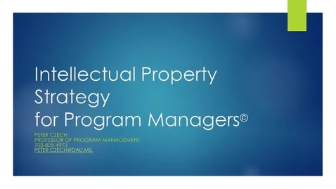 Thumbnail for entry Intellectual Property Strategy