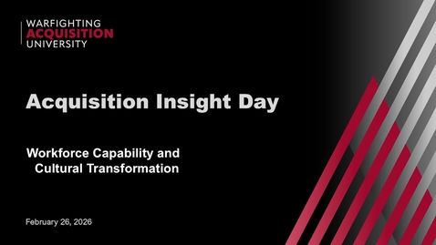 Thumbnail for PANEL - Workforce Capability and Cultural Transformation  