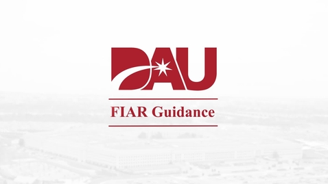 Thumbnail for Financial Improvement and Audit Readiness (FIAR) Overview