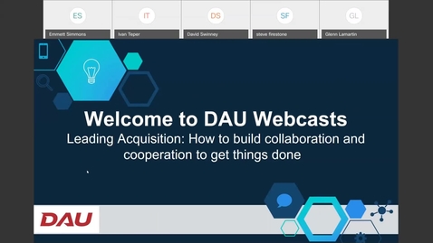 Thumbnail for Leading Acquisition Series How to build collaboration and cooperation to get things done 3.3.21