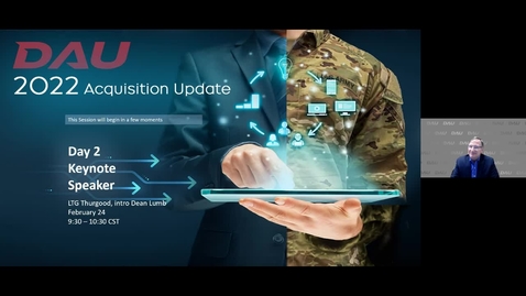 Thumbnail for 2022 Day 2 Session 02  - Keynote Speaker LTG Thurgood