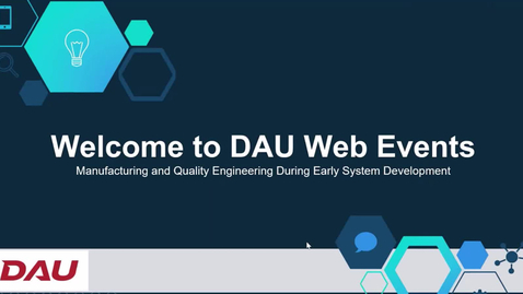 Thumbnail for Manufacturing and Quality Engineering During Early System Development 6.21.23