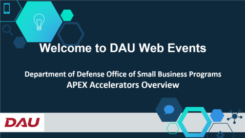 Thumbnail for DoD Office of Small Business Programs APEX Accelerators Overview 3.27.25