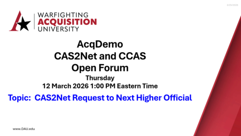 Thumbnail for Open Forum - CAS2Net Request to NHO - March 12, 2026