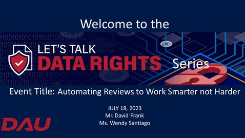 Thumbnail for Lets Talk Data Rights Automating Reviews to Work Smarter not Harder -20230718