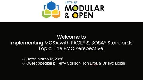 Thumbnail for Implementing MOSA w-FACE&amp;SOSA__PMO Perspectives  12 March 26