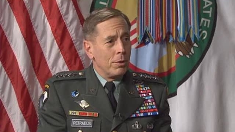 Thumbnail for entry General Petraeus Interview with DAU President Anderson